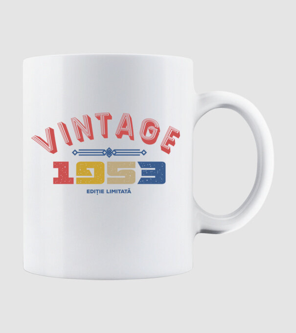 1953 Ediție limitată model alb pe tricou