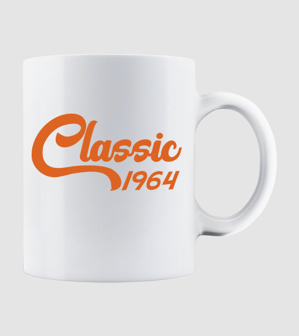 1964 Classic model alb pe tricou