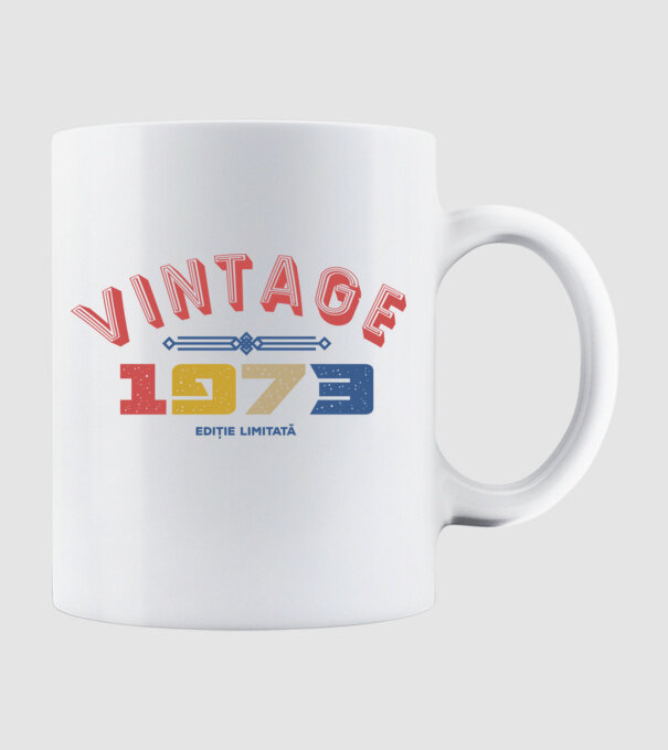 1973 Ediție limitată model alb pe tricou