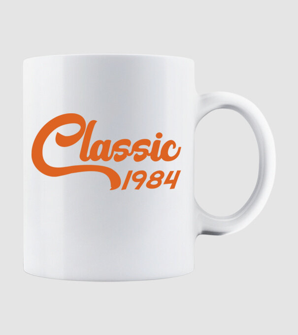 1984 Classic model alb pe tricou