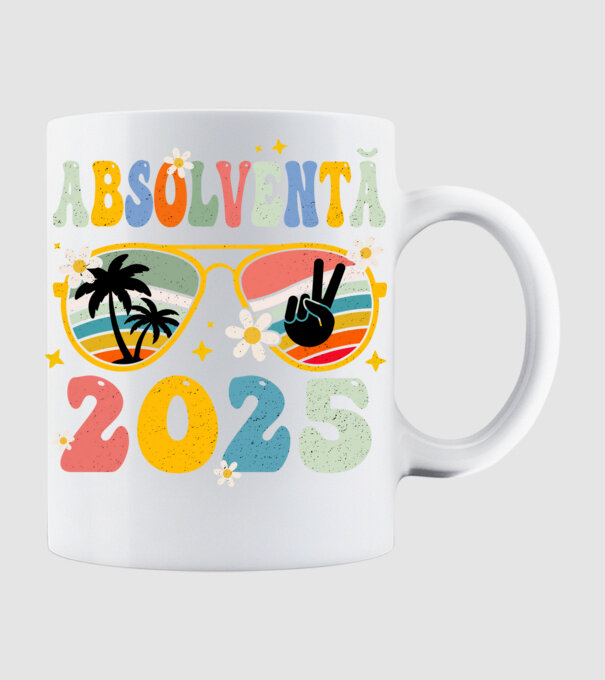 Absolventă 2025 model alb pe tricou