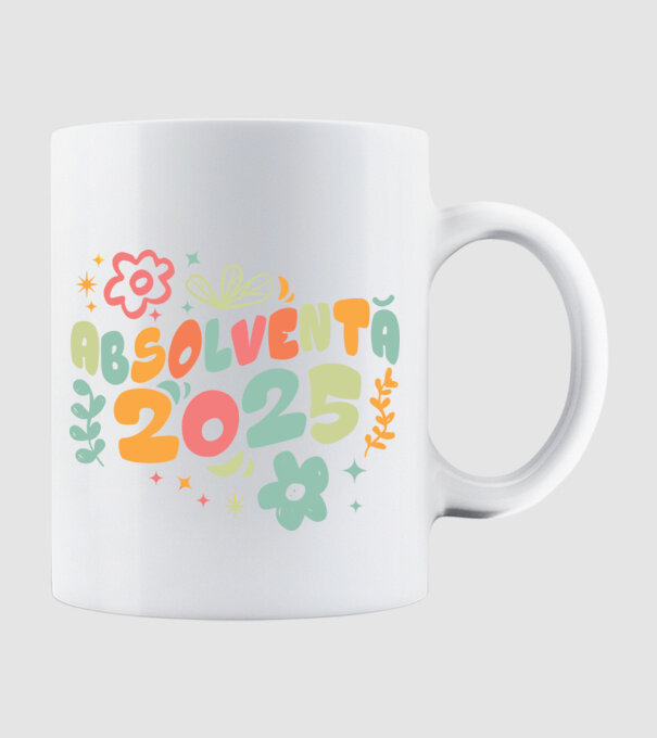 Absolventă 2025 model alb pe tricou
