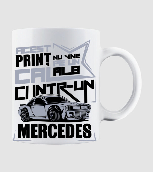 Acest prinț nu vine pe un cal alb, ci într-un Mercedes model alb pe tricou
