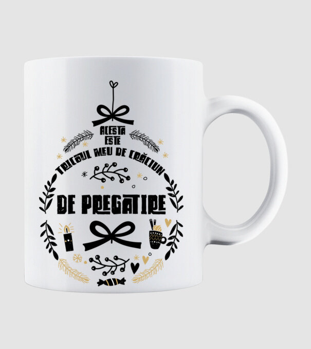 acesta este tricoul meu de Crăciun_de pregătire model alb pe tricou