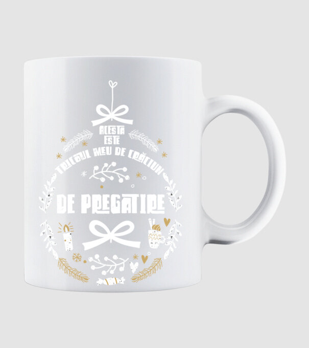 acesta este tricoul meu de Crăciun_de pregătire model alb pe tricou