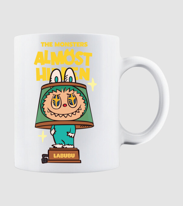 Almost Hidden model alb pe tricou