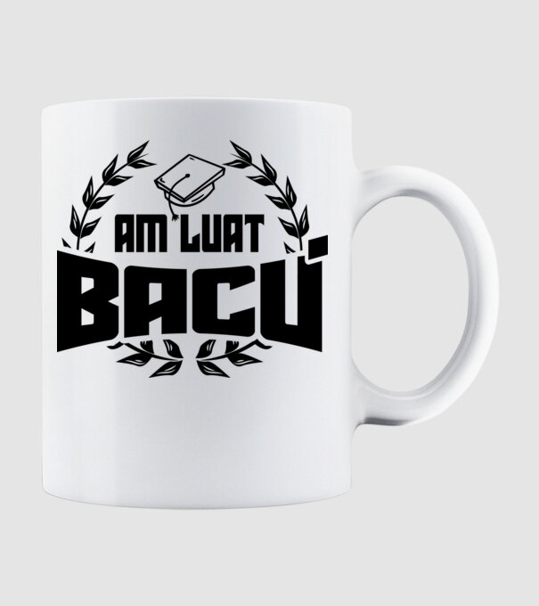 Am luat bacu model alb pe tricou