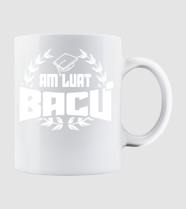 Am luat bacu model alb pe tricou