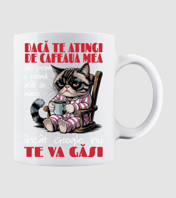 atinge cafeaua mea și nici măcar Google nu te va găsi Negru model alb pe tricou