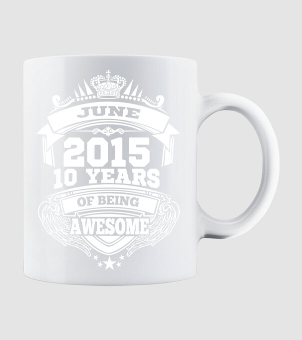 Awesome being of june 2015 model alb pe tricou