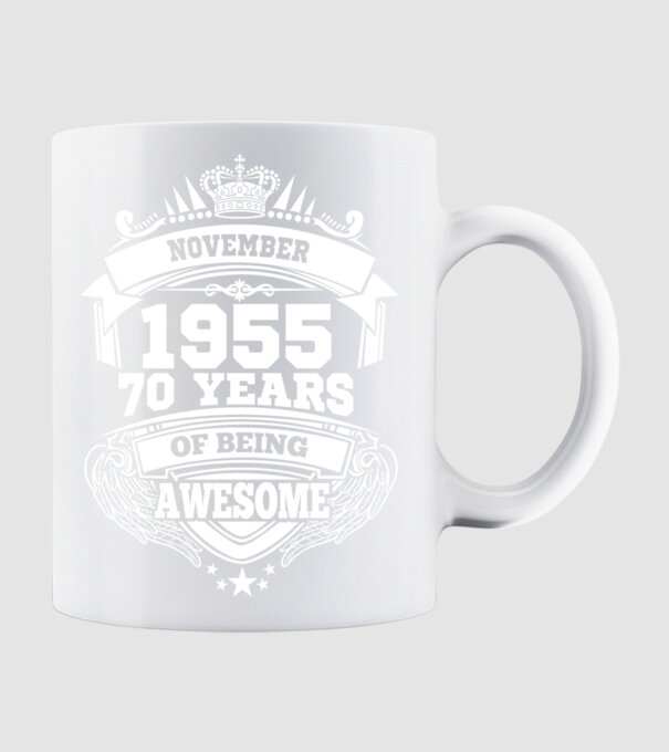 Awesome being of november 1955 model alb pe tricou