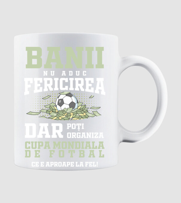 Banii nu aduc fericirea model alb pe tricou