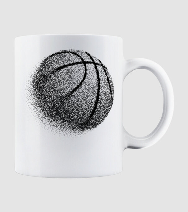 Basketball model alb pe tricou