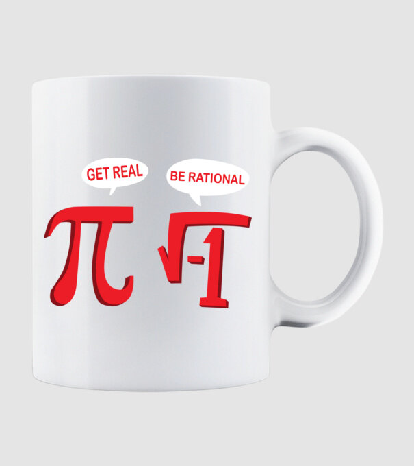 Be rational PI model alb pe tricou
