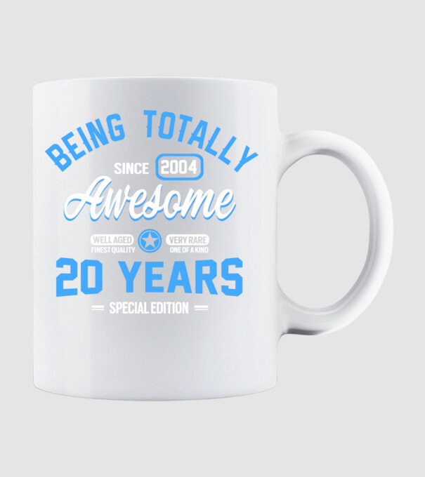 Being totally awesome 20 model alb pe tricou