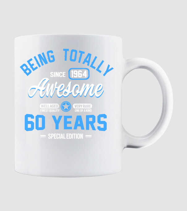 Being totally awesome 60 model alb pe tricou