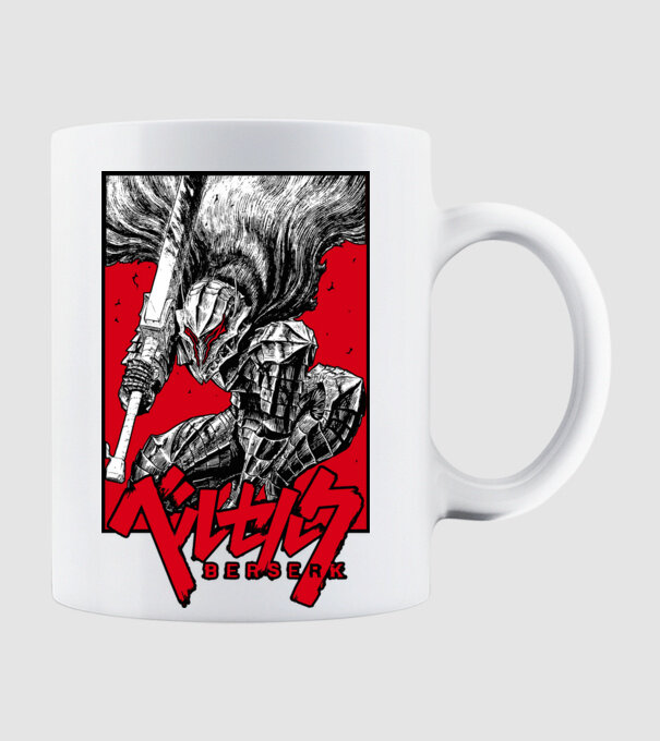 Berserk Guts model alb pe tricou