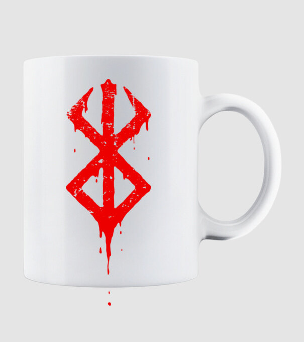 Berserk logo model alb pe tricou