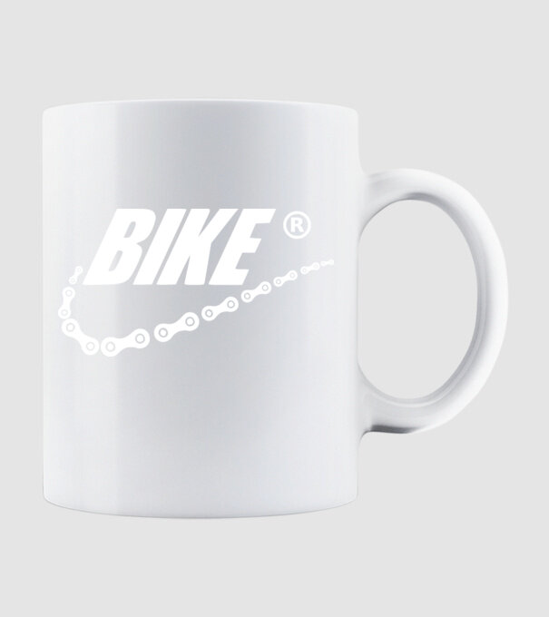 Bike model alb pe tricou