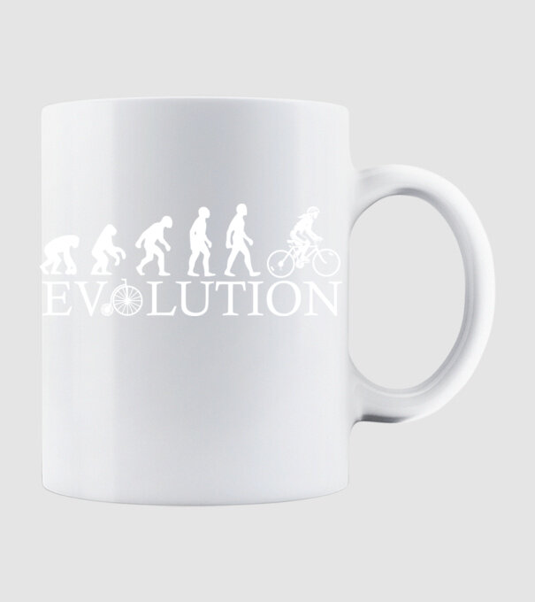 Bike evo model alb pe tricou