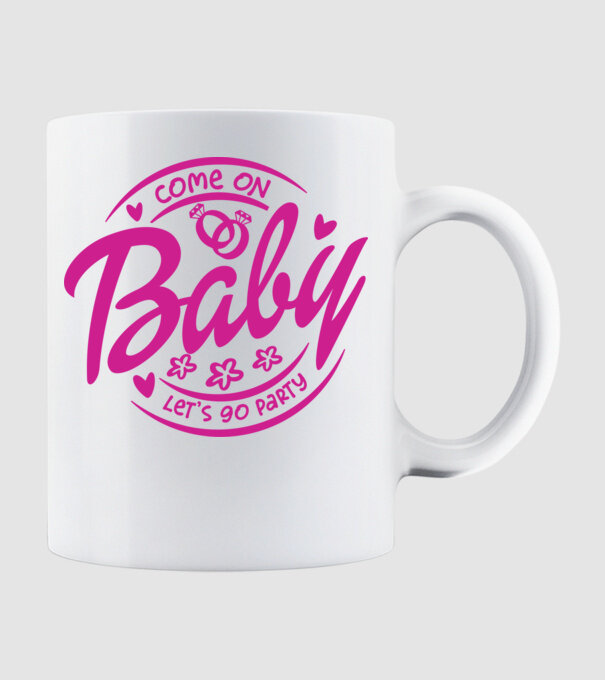 Bride Barbies Baby lets go party model alb pe tricou