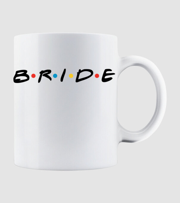 Bride Friends style drk model alb pe tricou