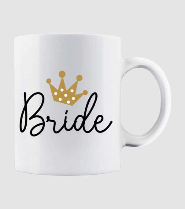 Bride princess model alb pe tricou