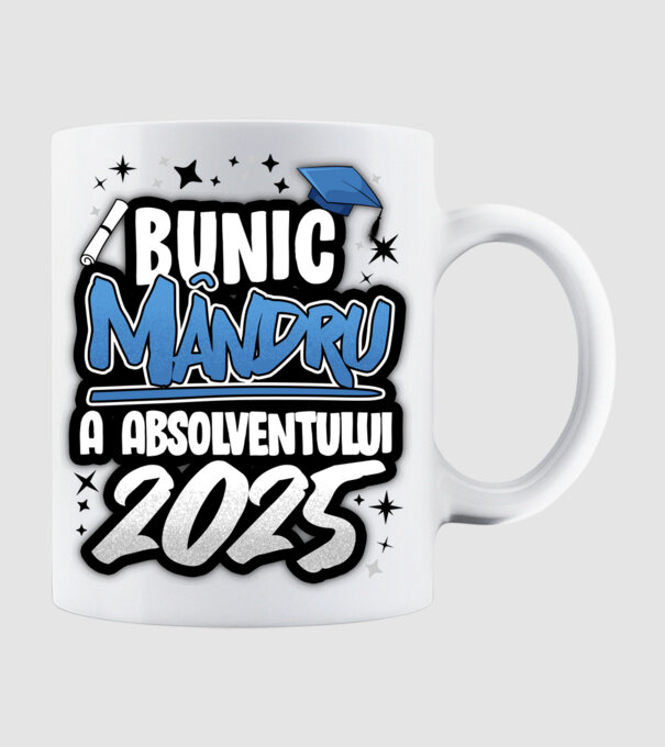 Bunic MÂNDRU a absolventului model alb pe tricou