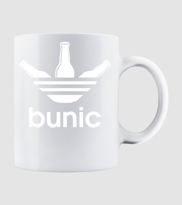 Bunicdidas model alb pe tricou