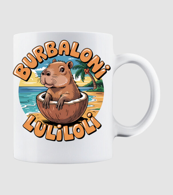 Burbaloni Luliloli model alb pe tricou