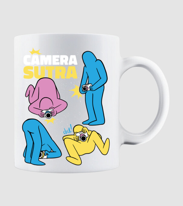 Camera sutra 2 model alb pe tricou