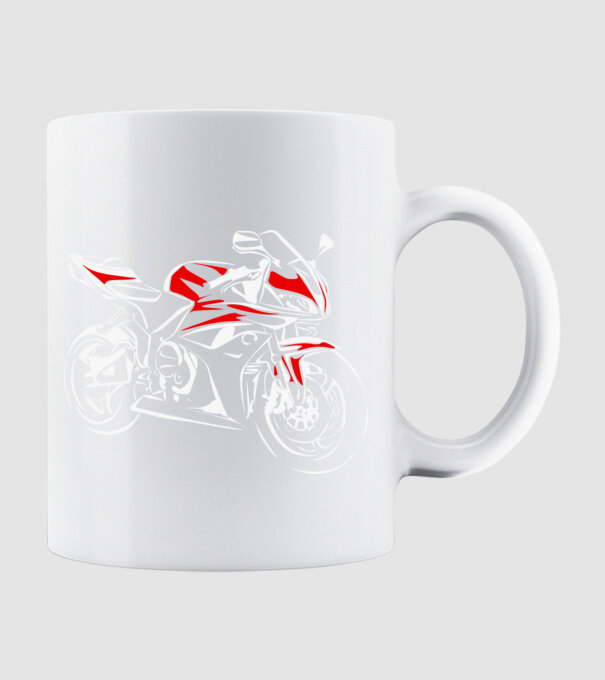 CBR600rr model alb pe tricou