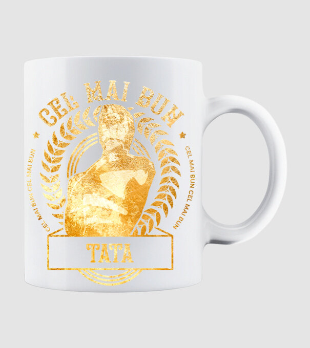 Cel mai bun tată model alb pe tricou