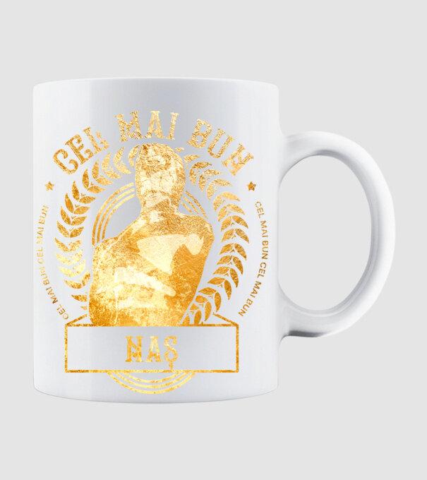 Cel mai bun naș model alb pe tricou