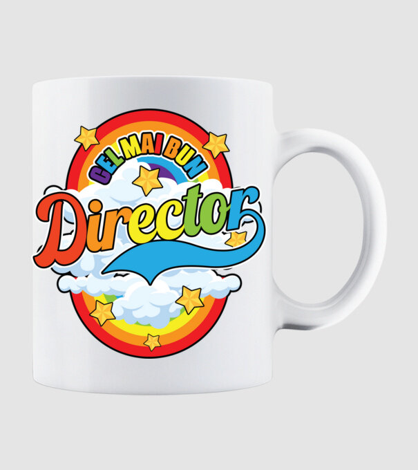 Cel mai bun director model alb pe tricou