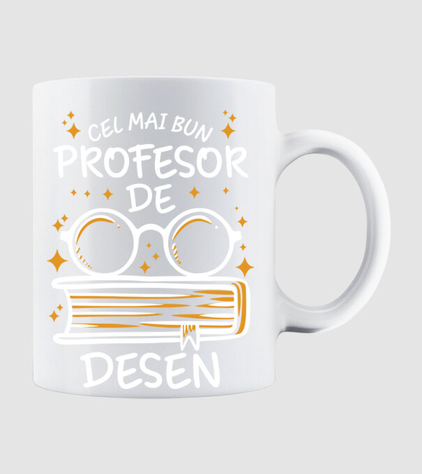 Cel mai bun profesor de desen model alb pe tricou