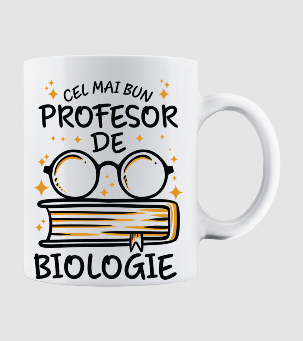 Cel mai profesor biologie model alb pe tricou