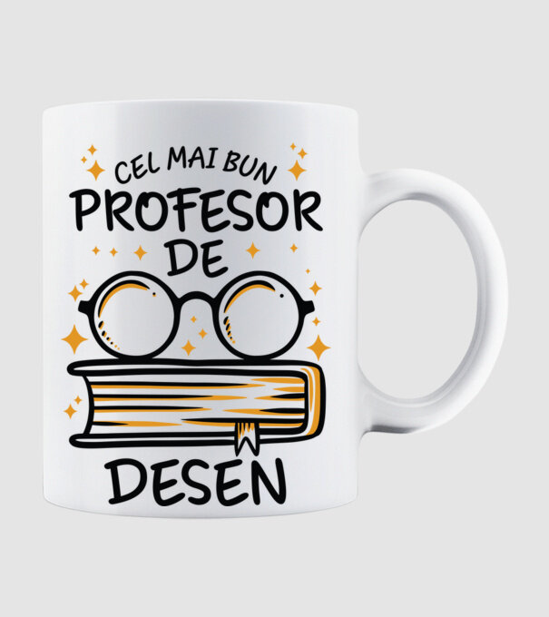 Cel mai profesor de desen model alb pe tricou