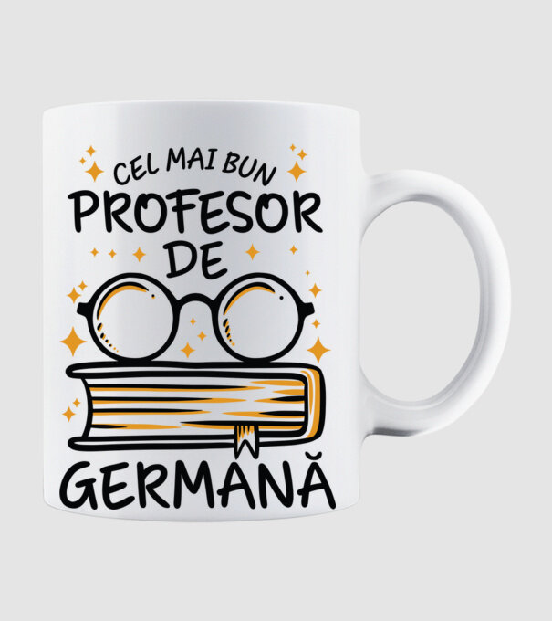 Cel mai profesor germană model alb pe tricou