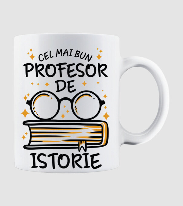 Cel mai profesor istorie model alb pe tricou