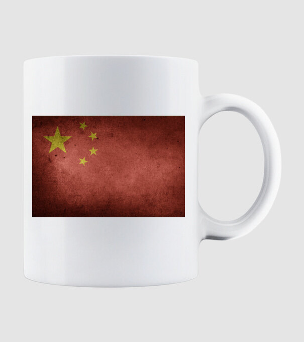 CHINA model alb pe tricou