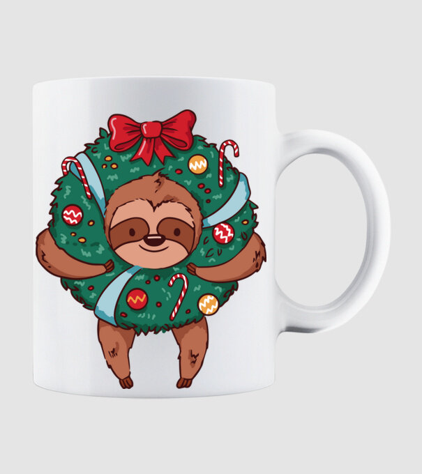 Christmas model alb pe tricou