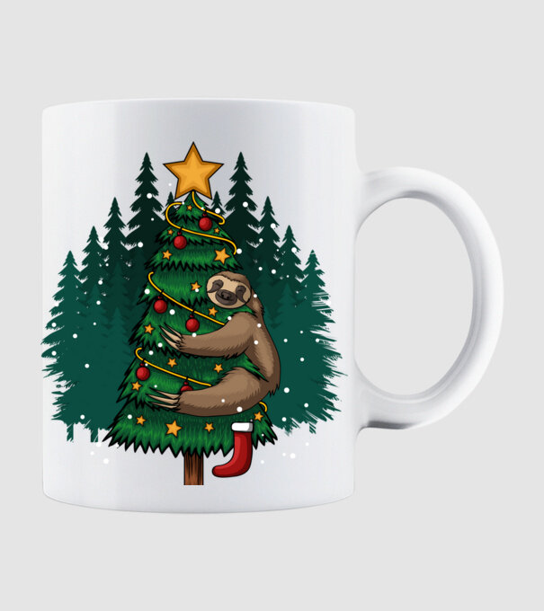 Christmas model alb pe tricou