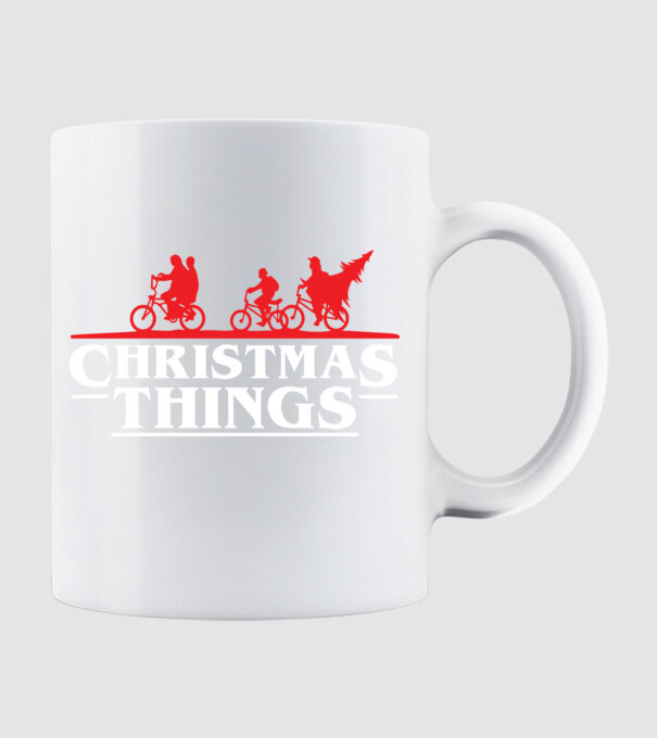 christmas things model alb pe tricou