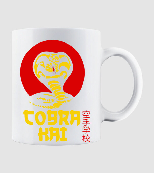 cobra kai japan logo model alb pe tricou