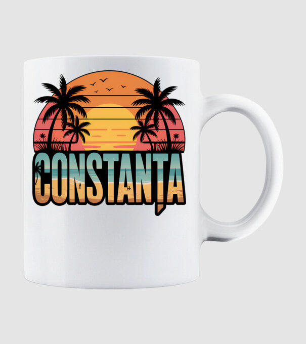 Constanța model alb pe tricou