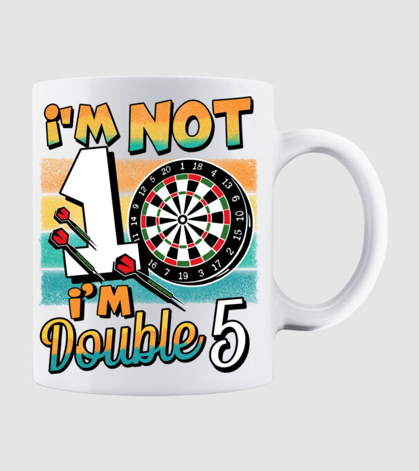 Darts Birthday 10 years old model alb pe tricou