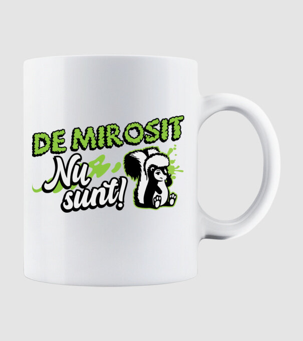 De mirosit nu sunt model alb pe tricou