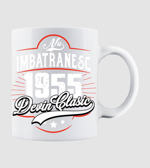 Devin Clasic - 1955 model alb pe tricou