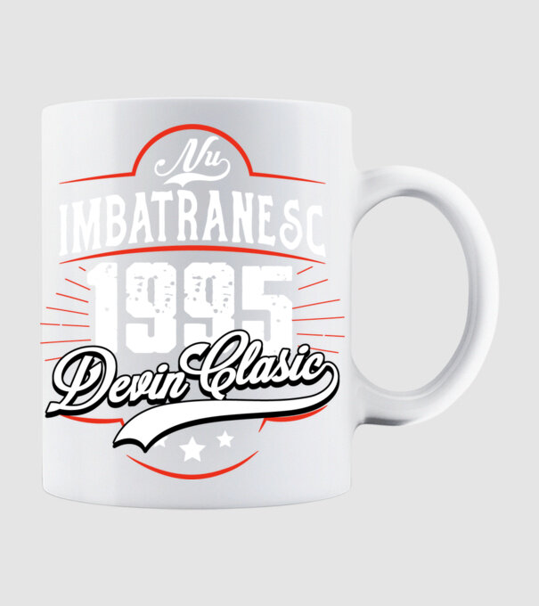 Devin Clasic - 1995 model alb pe tricou